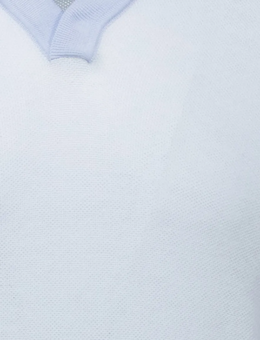 poloshirt korte mouw pique lichtblauw BOSS