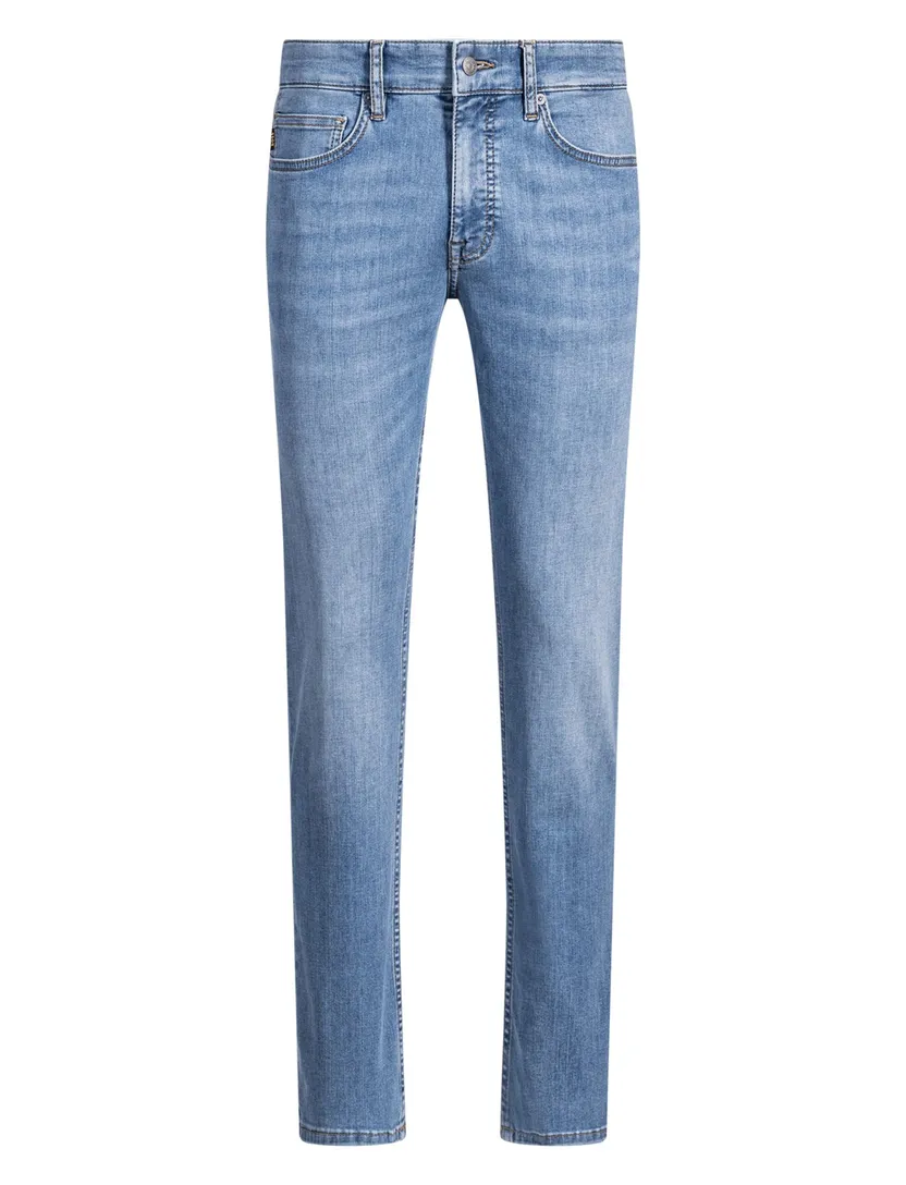 BOSS Delaware jeans blauw effen