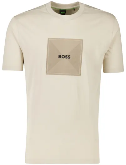 Hugo Boss Boss Green t-shirt beige katoen