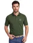Boss polo donkergroen korte mouw Paddy Rib katoen