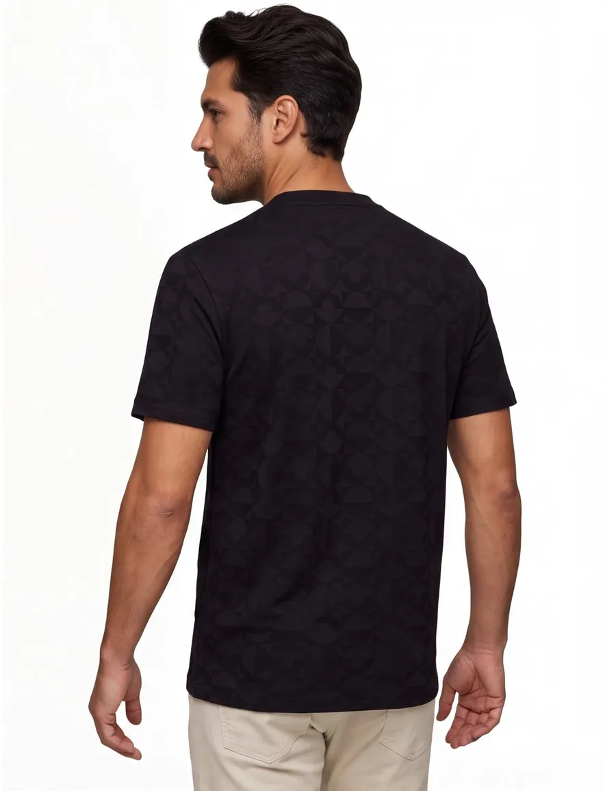Boss Green T-shirt zwart ronde hals