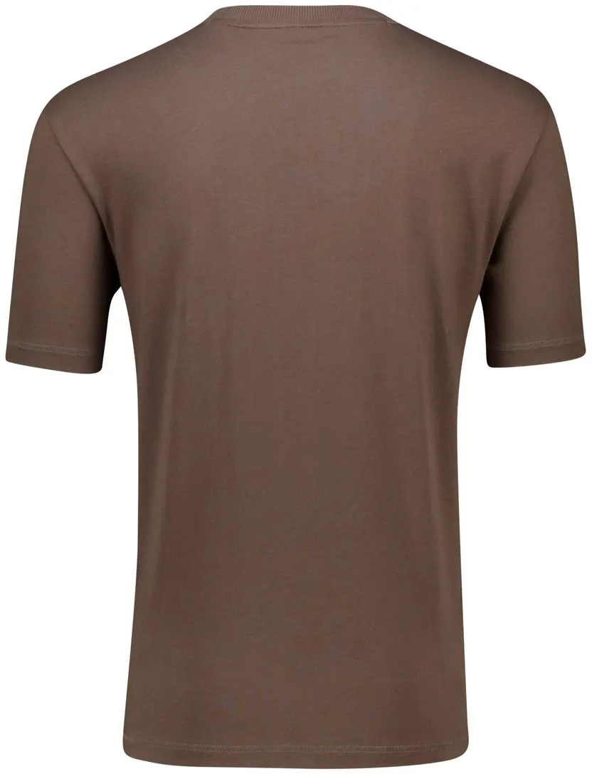 Boss Orange t-shirt bruin met logo katoen