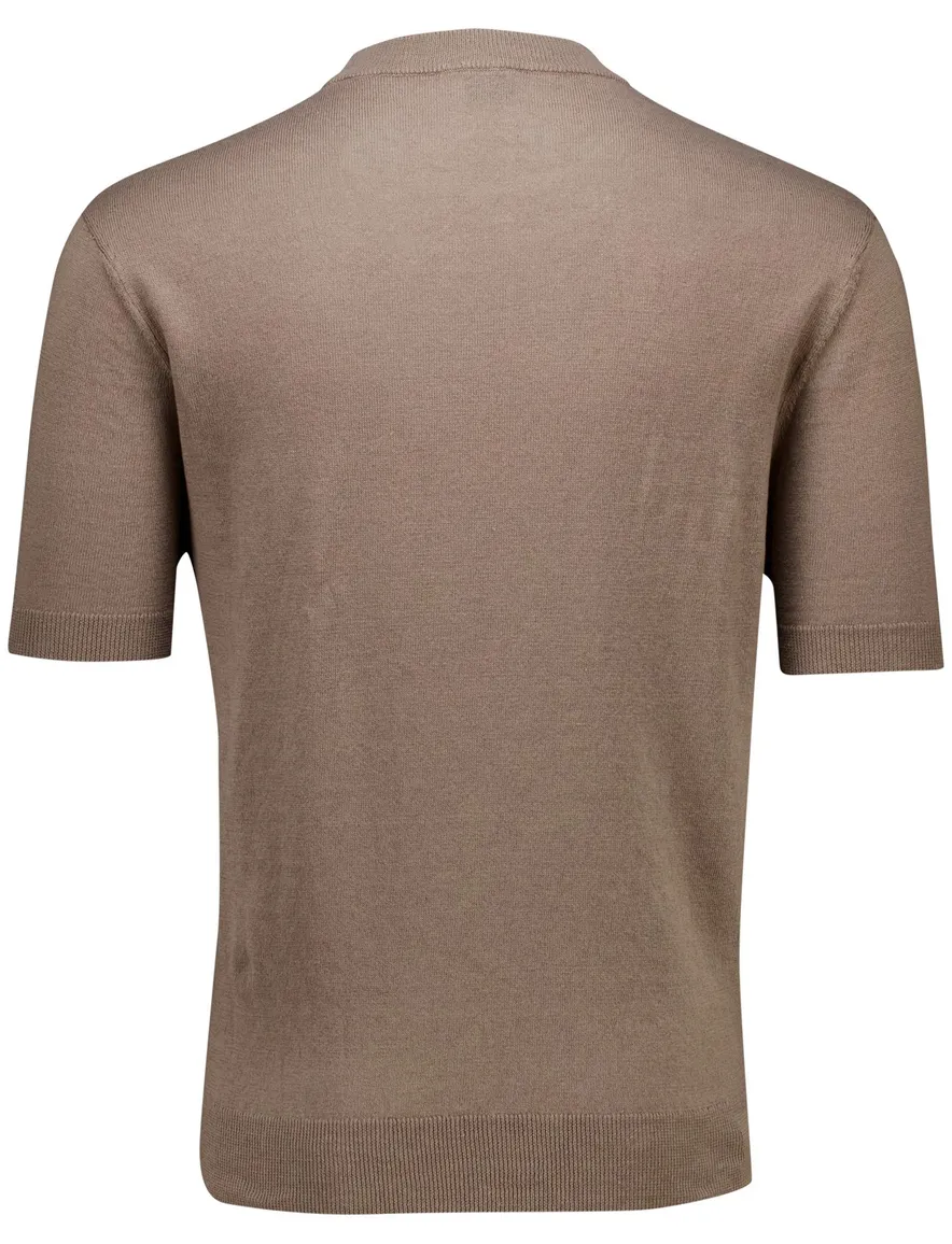 Hugo Boss Orange Ajordino t-shirt bruin met boord