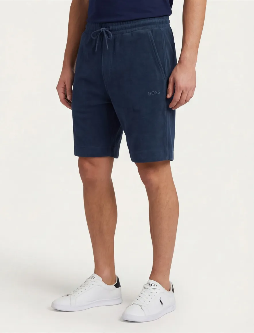 Hugo Boss Orange korte broek donkerblauw effen