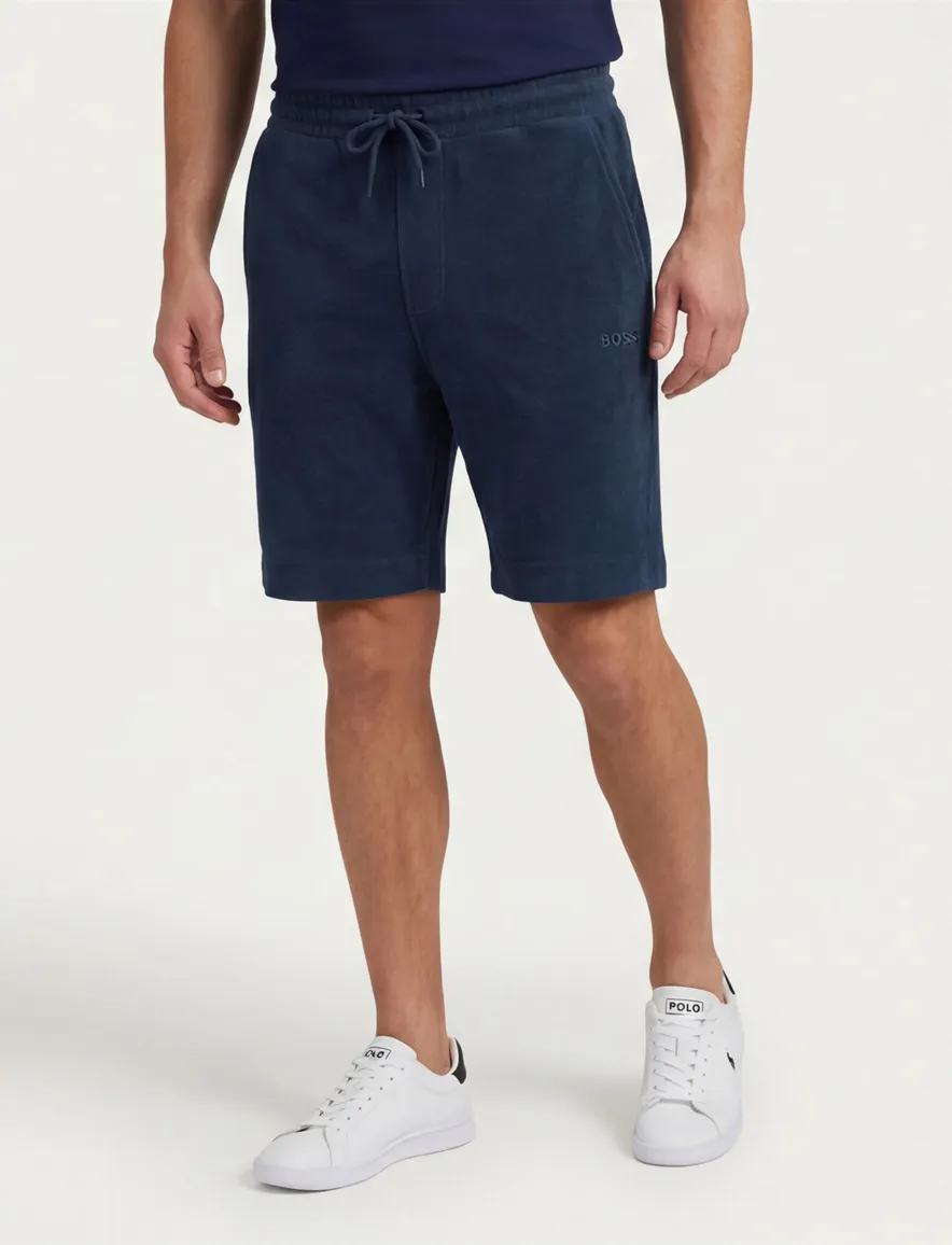 Hugo Boss Orange korte broek donkerblauw effen