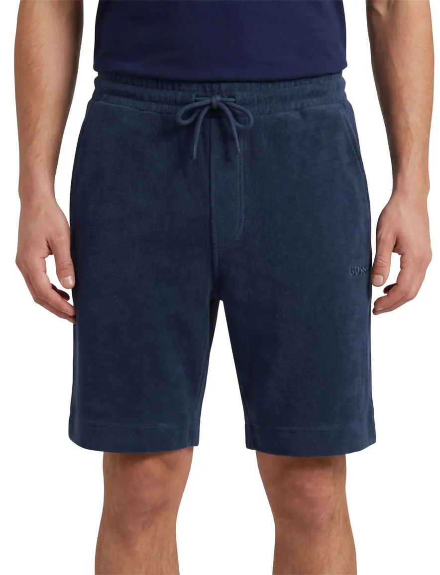 Hugo Boss Orange korte broek donkerblauw effen