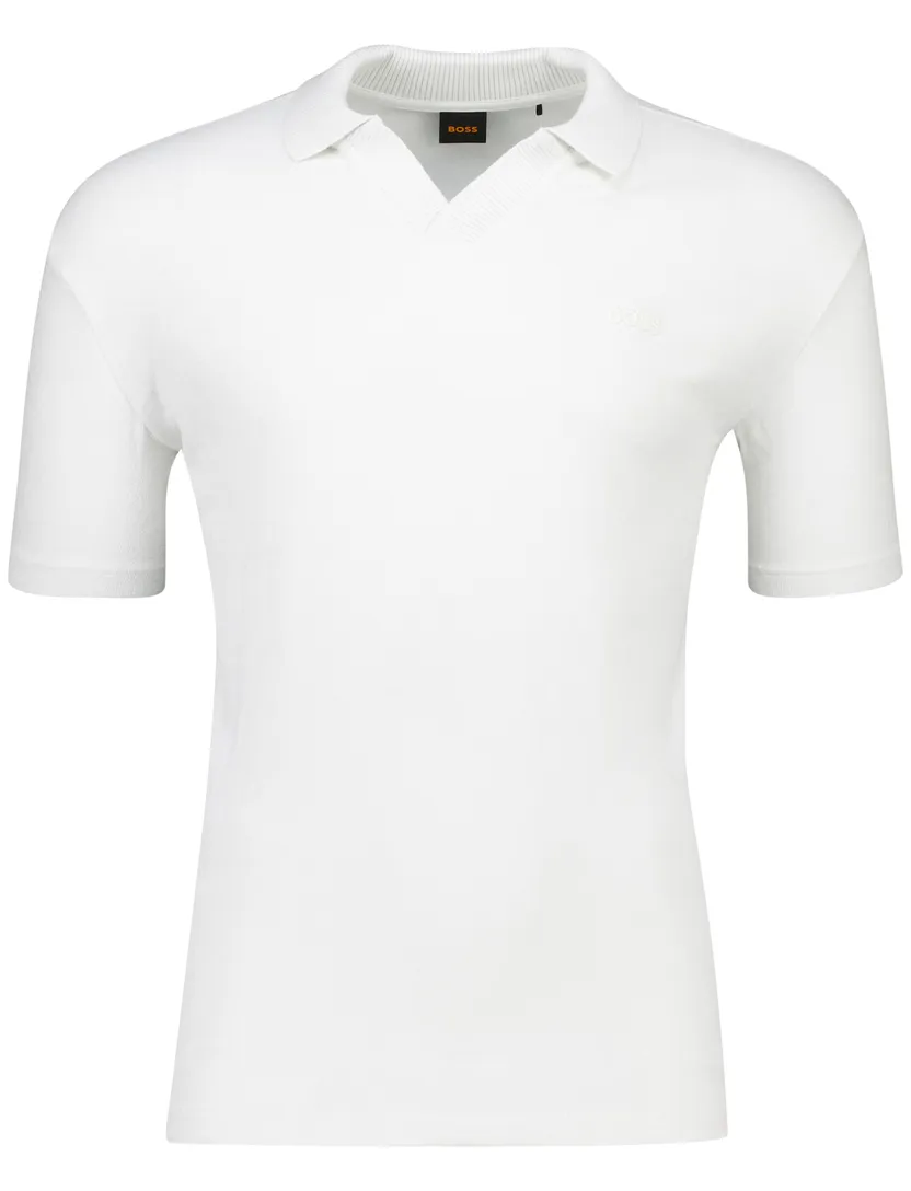 Hugo Boss Orange polo v-hals wit