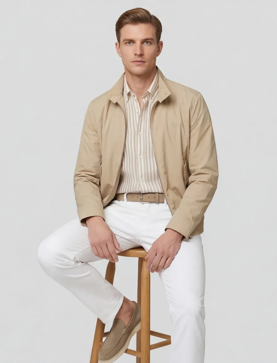 Hugo Boss Black zomerjas H-Coiner2 beige