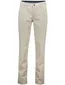 Pantalon Com4 chino beige effen katoen