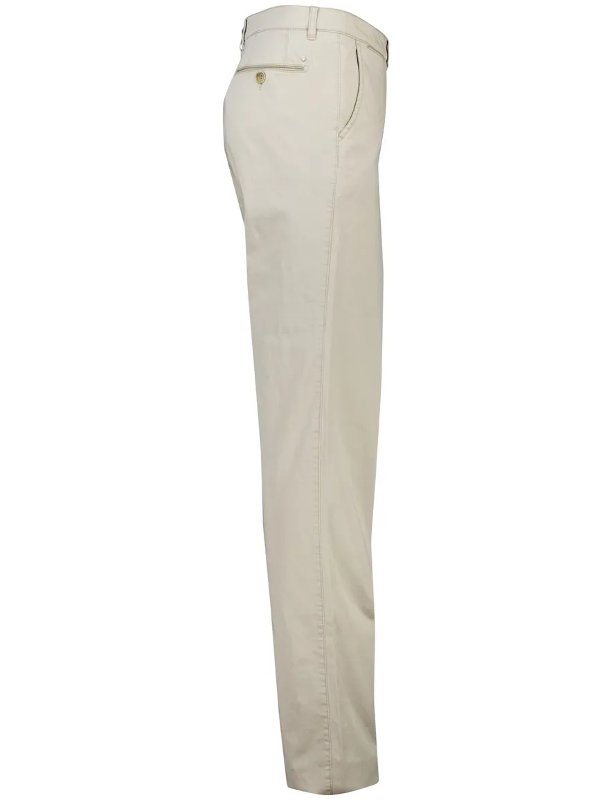 Com4 modern chino collection licht beige katoen effen