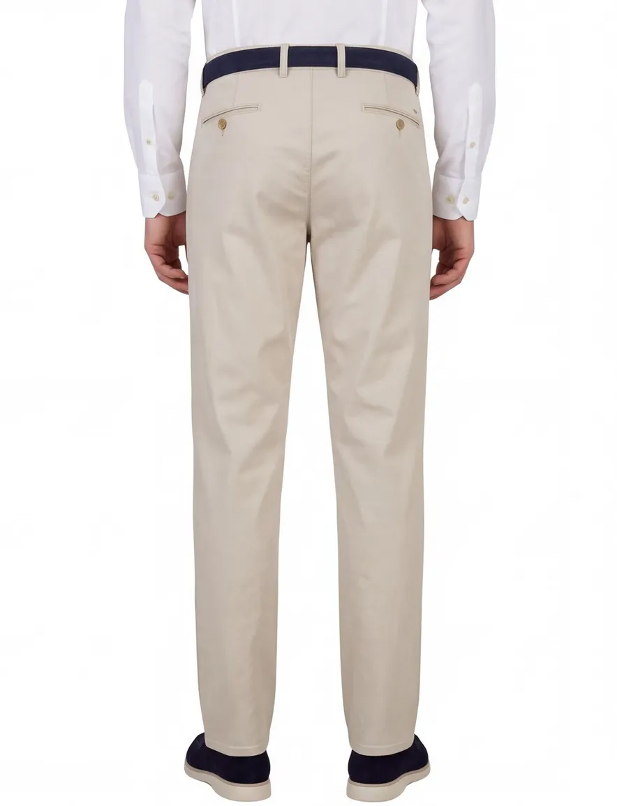 Com4 modern chino collection licht beige katoen