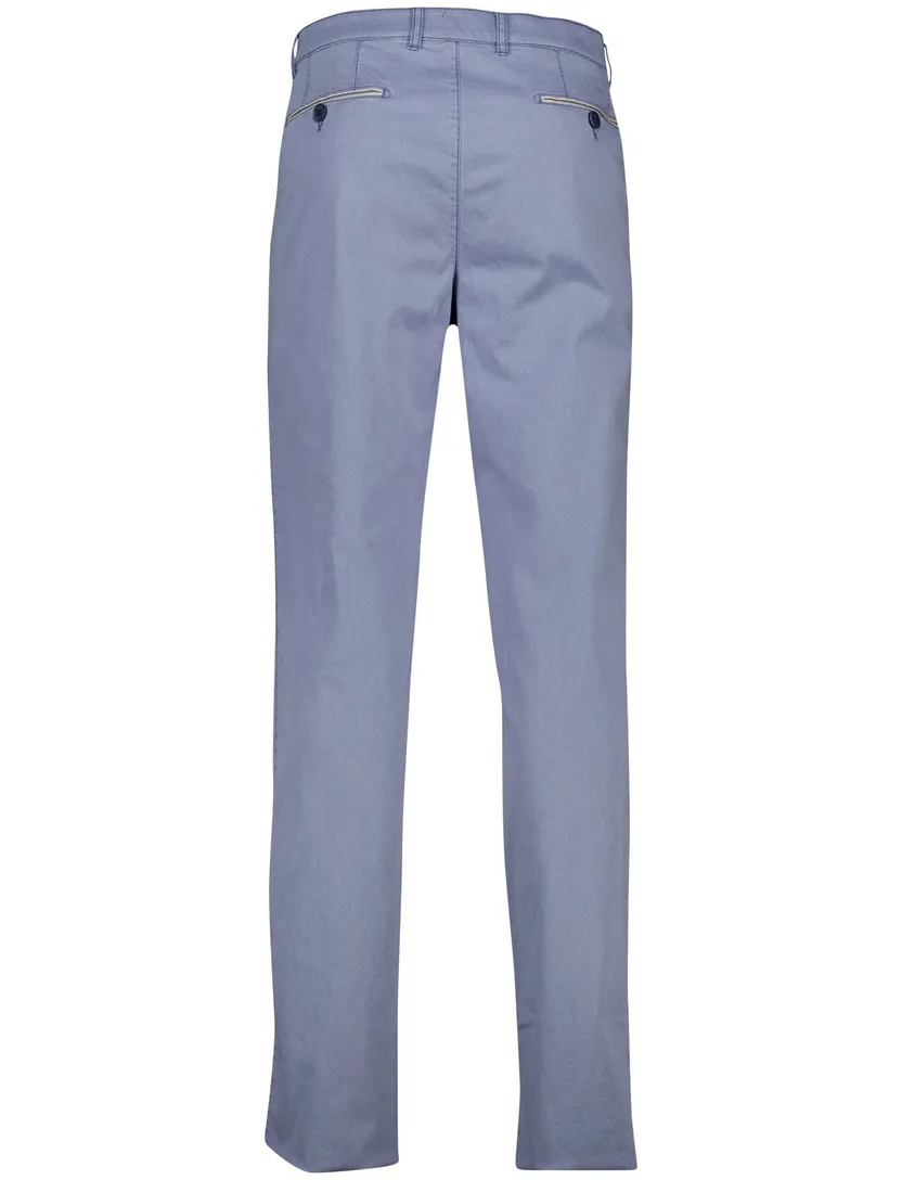 Com4 modern chino blauw katoen