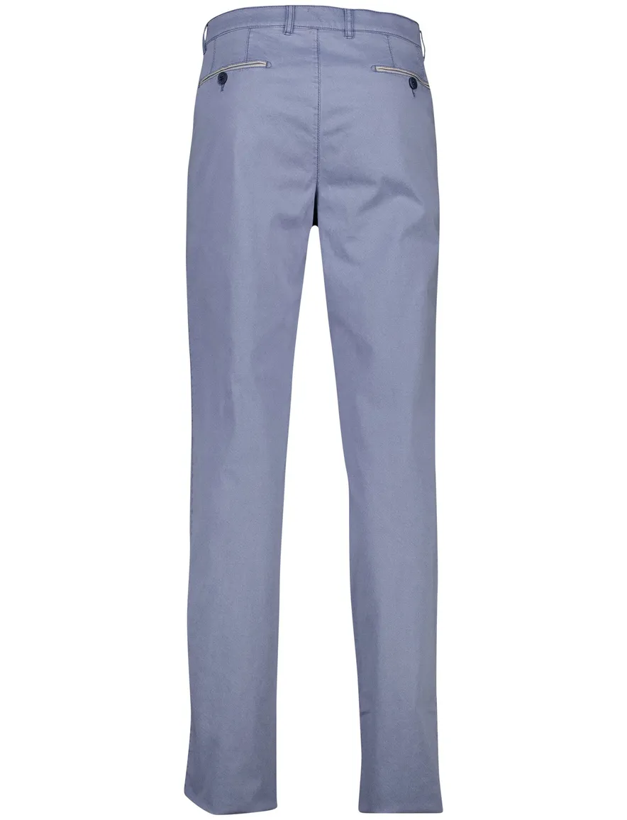 Com4 modern chino blauw katoen