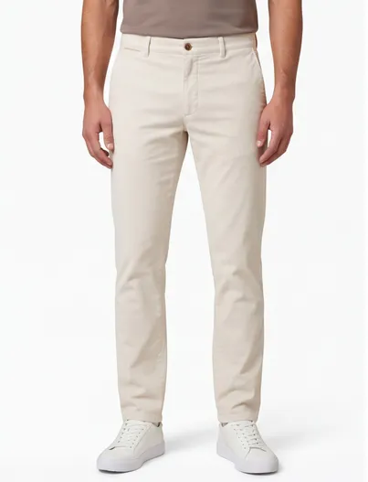 COM4 Com4 creme Modern Chino katoen
