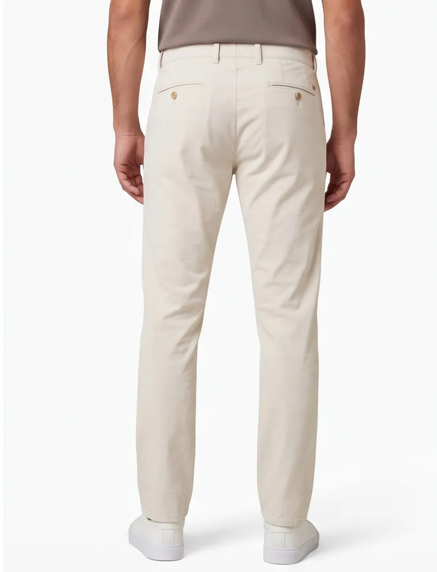 Com4 Modern Chino creme katoen