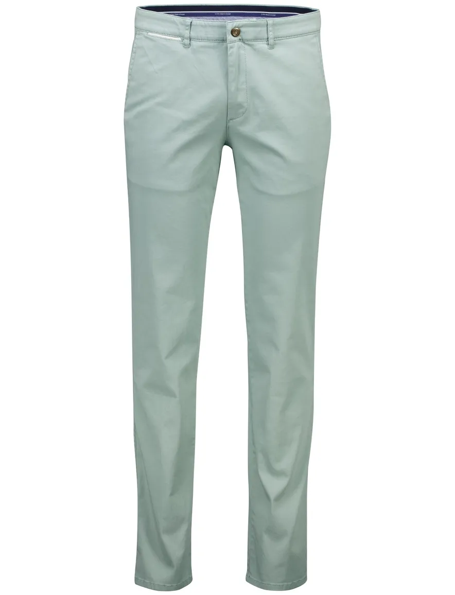 COM4 modern chino turquoise katoen pantalon