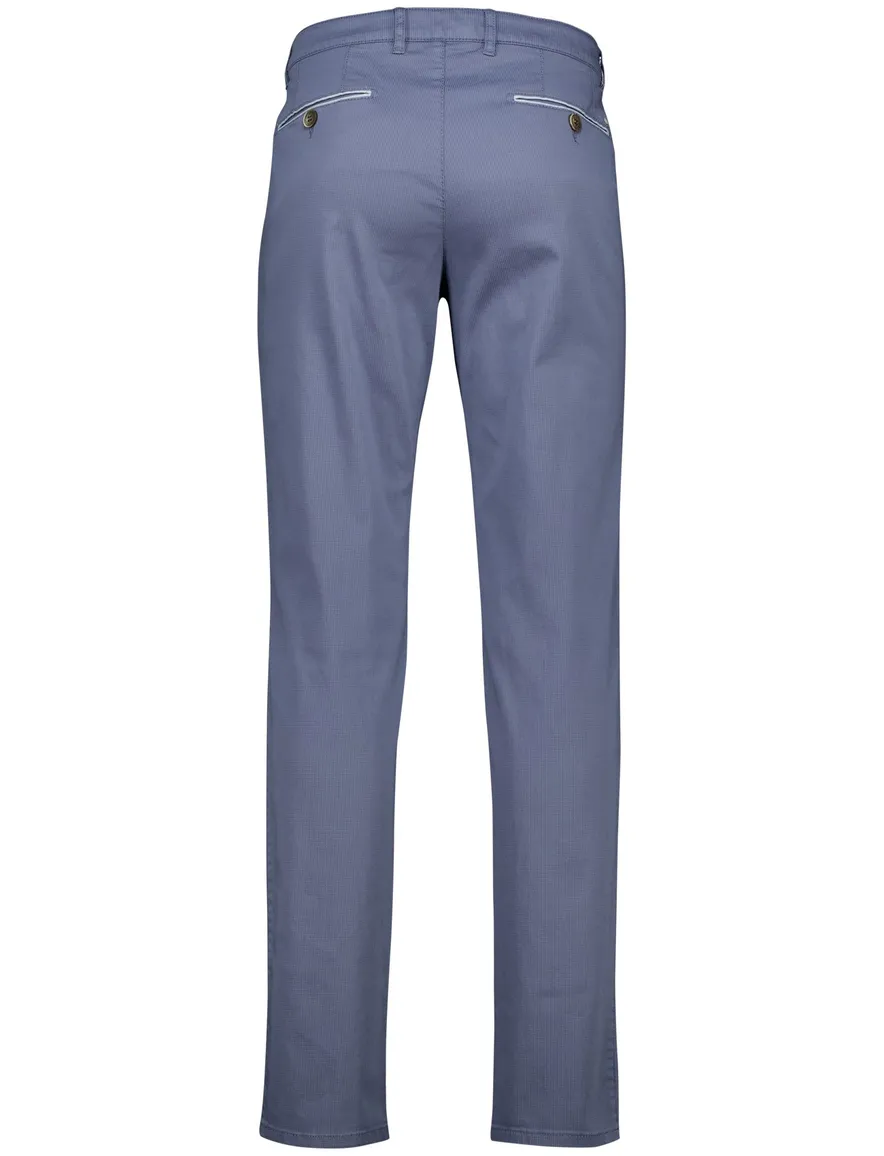 COM4 modern chino blauw katoen pantalon