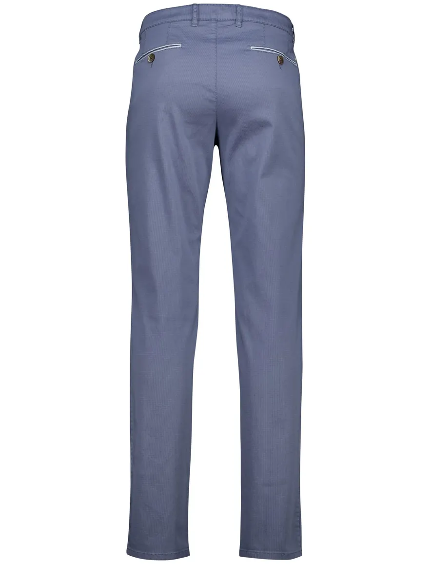 COM4 modern chino blauw katoen pantalon