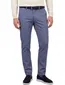 COM4 modern chino blauw katoen pantalon