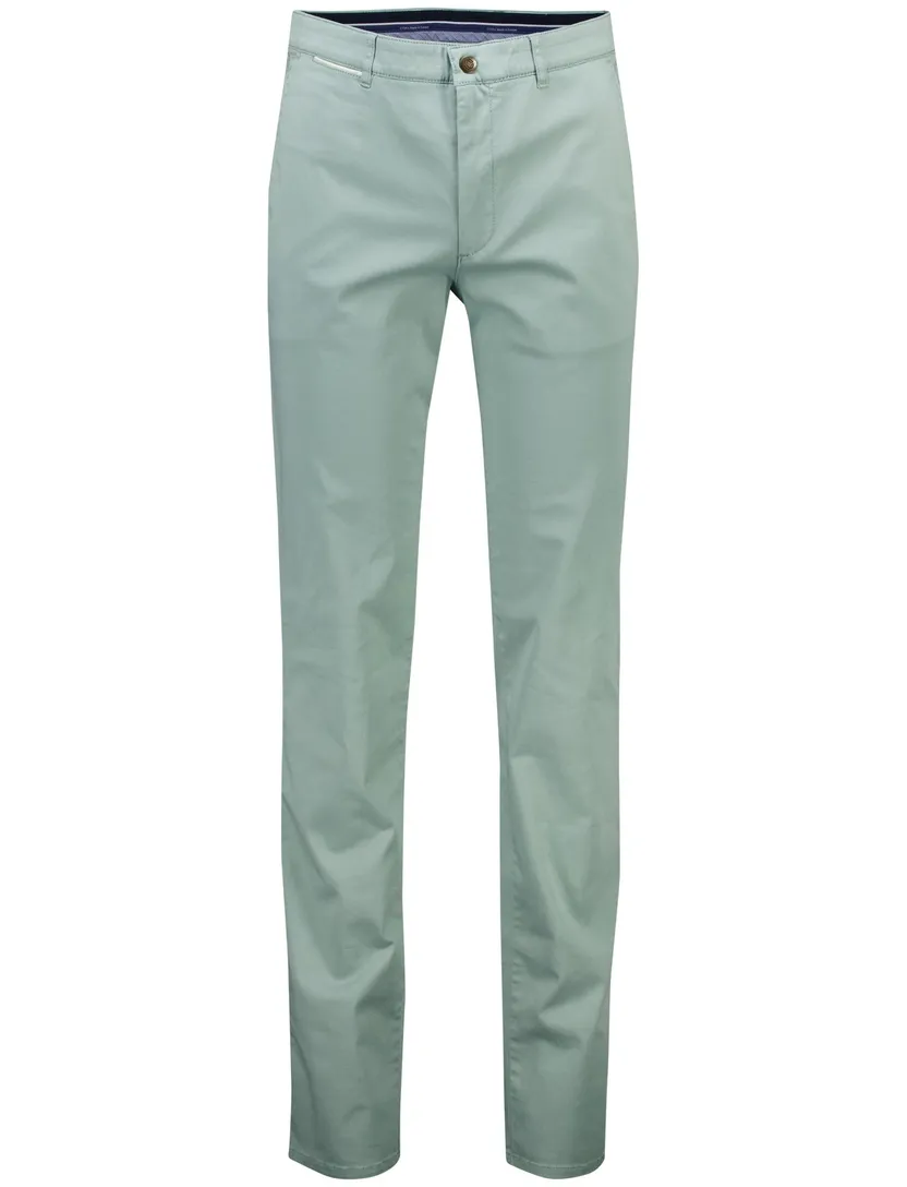 Com4 Modern Chino Collection groen katoen pantalon