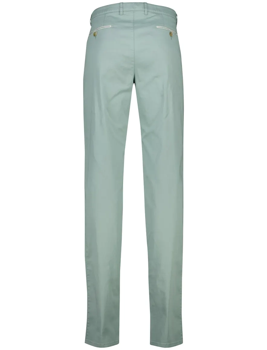 Com4 Modern Chino Collection groen katoen effen