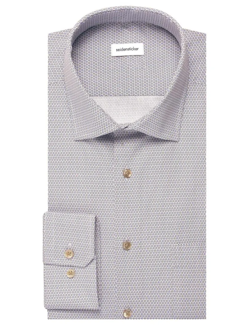 Overhemd Seidensticker beige print
