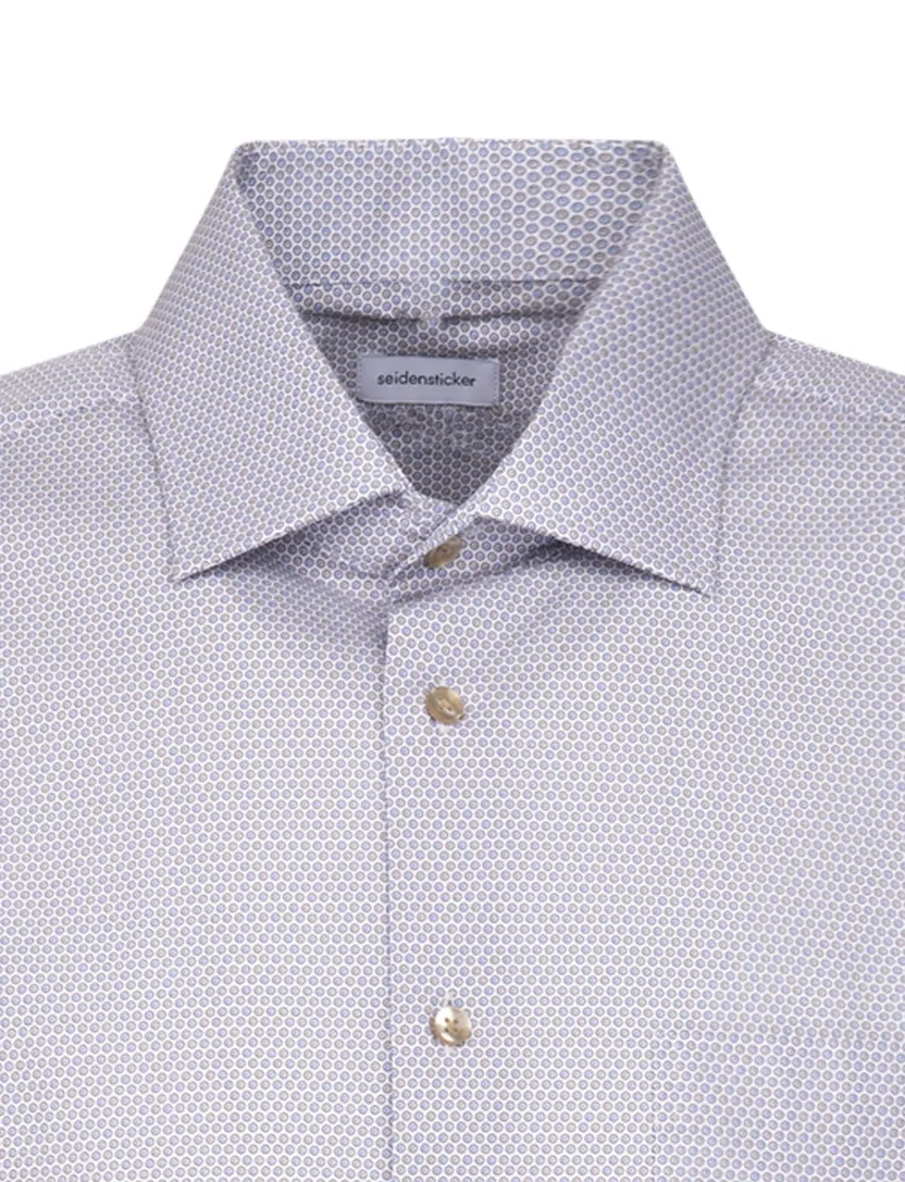 Overhemd Seidensticker beige print