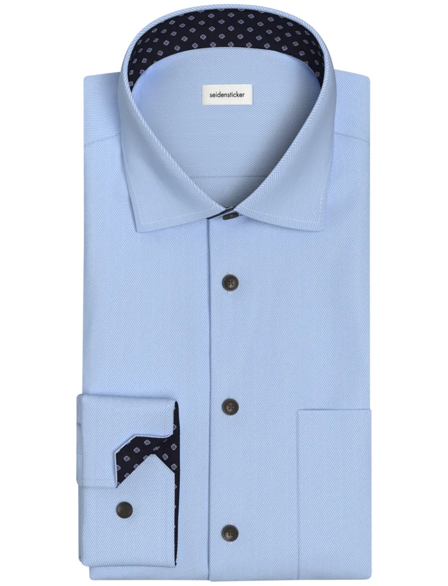 Seidensticker overhemd blauw