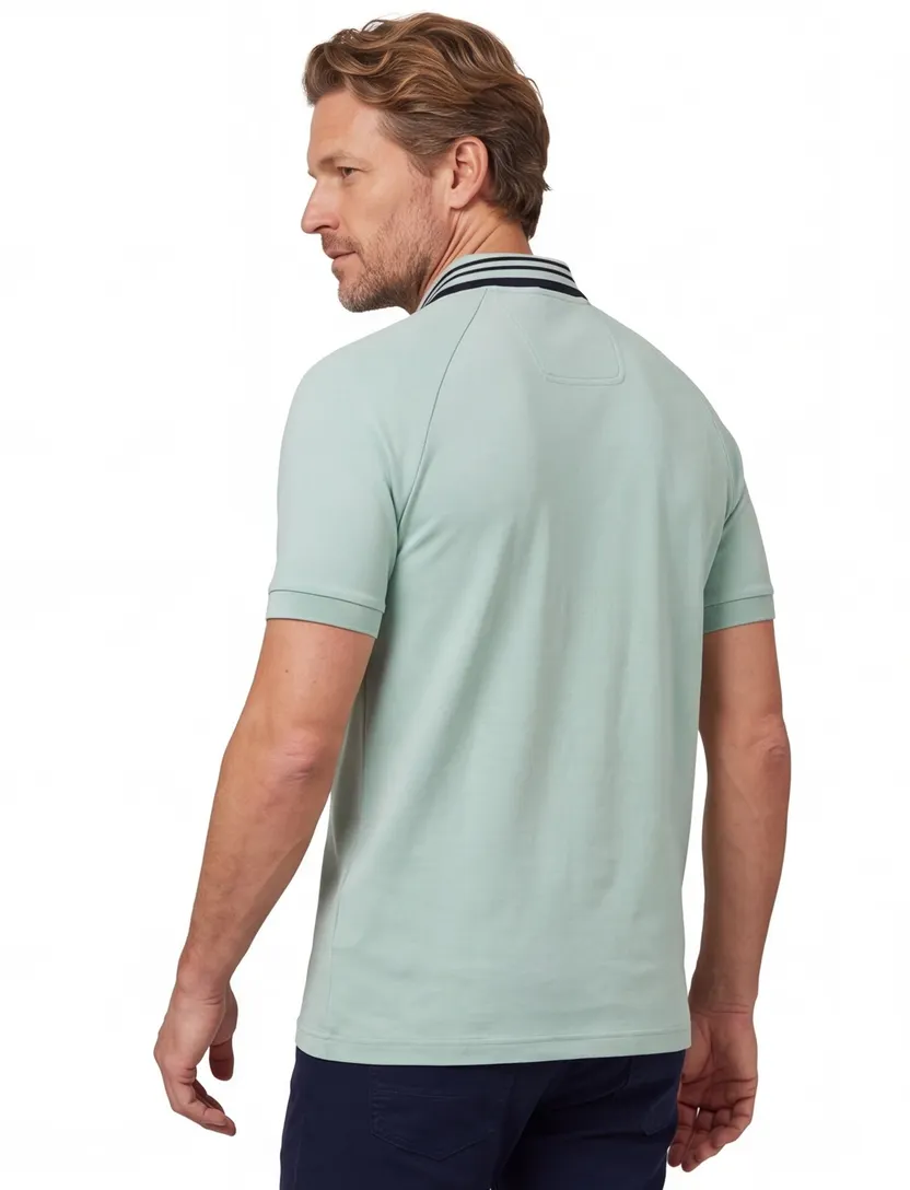 Hugo Boss Green Paddy Rib polo regular fit groen