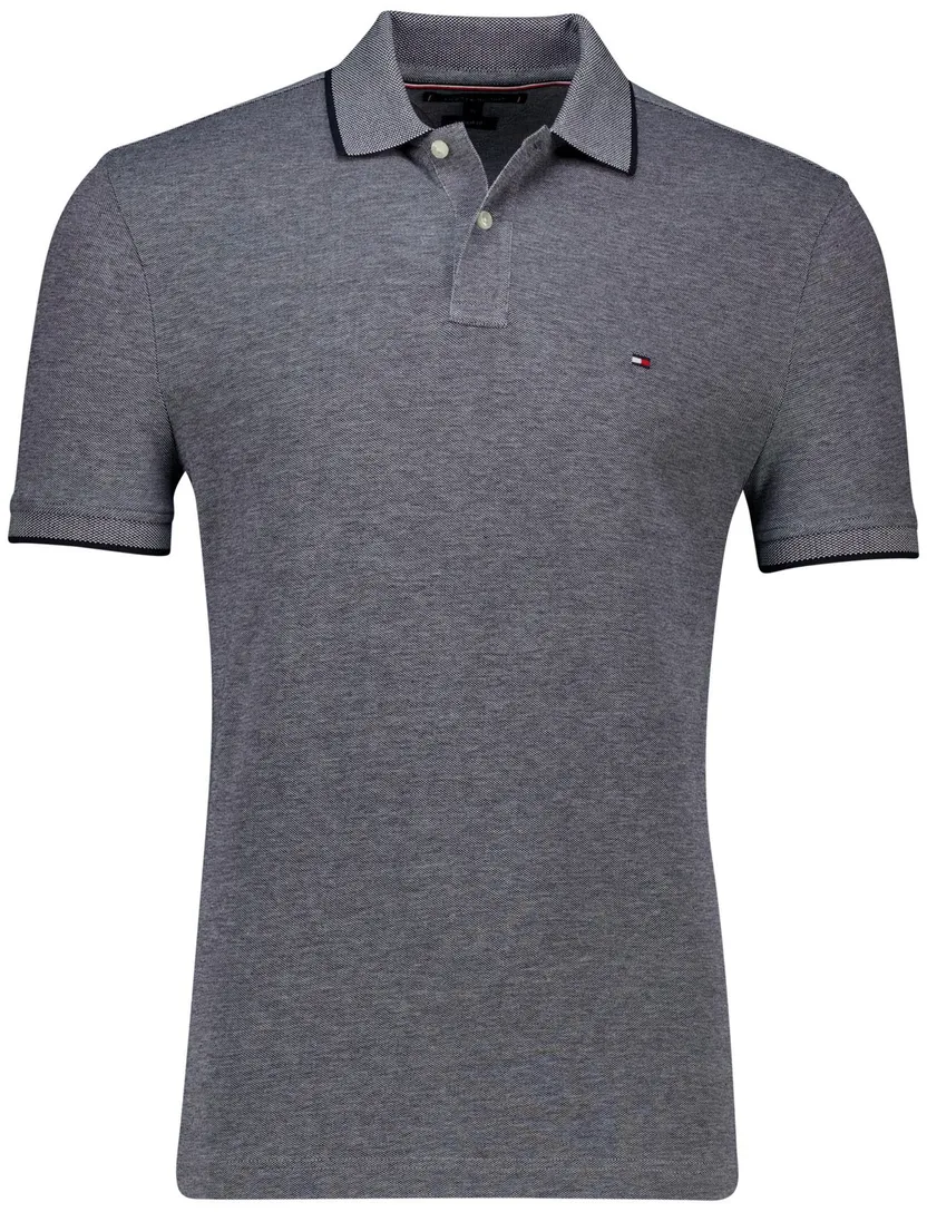 Tommy Hilfiger polo grijs normale fit korte mouw