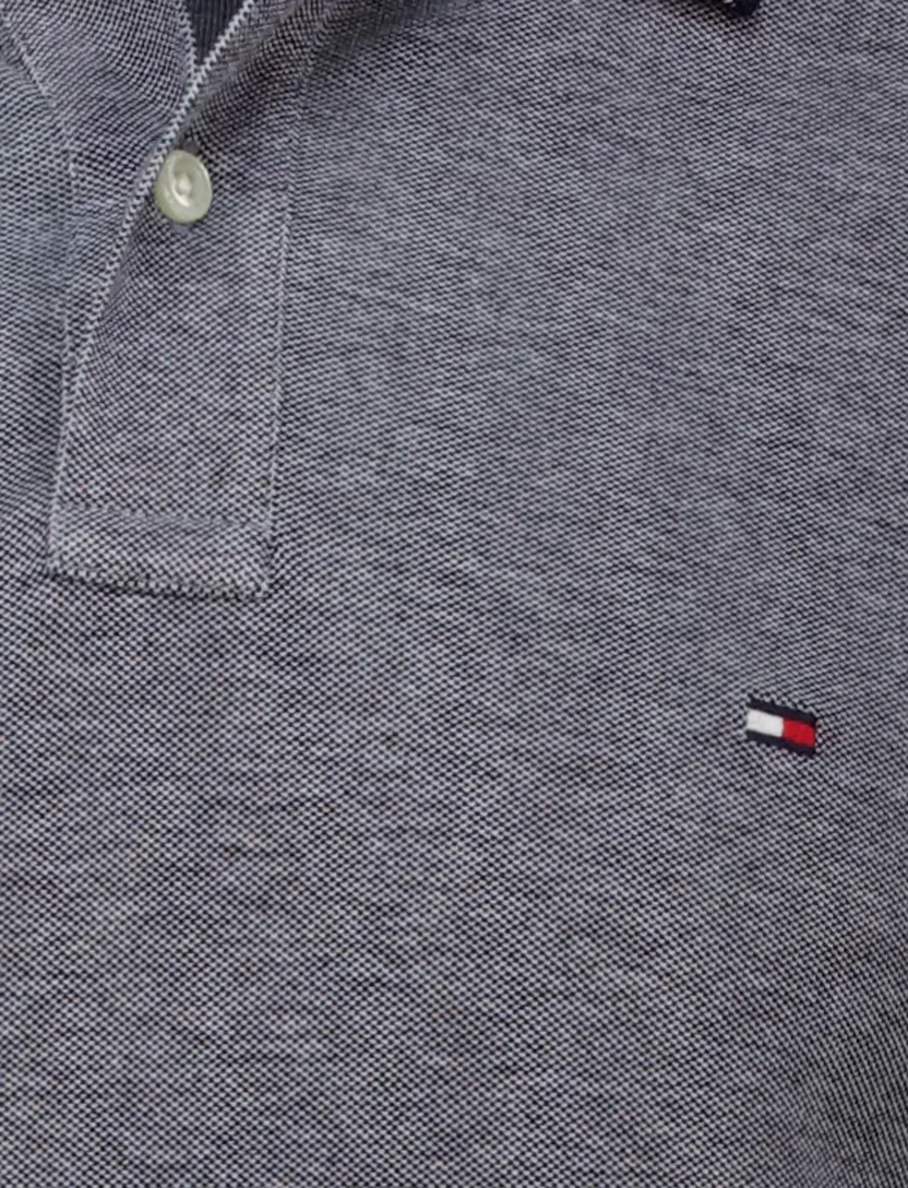 Tommy Hilfiger polo grijs normale fit korte mouw