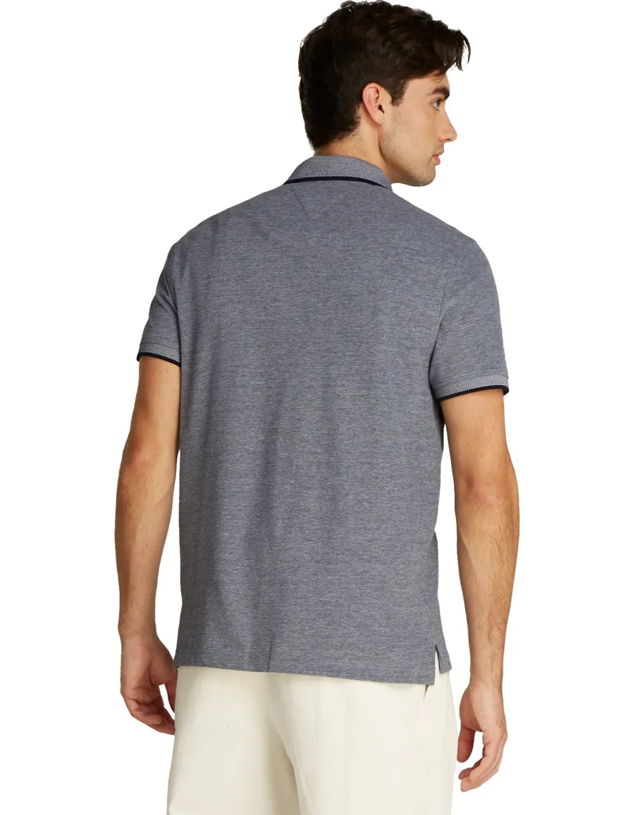 Tommy Hilfiger polo grijs normale fit pique