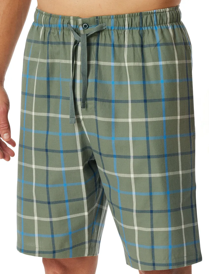 Schiesser Mix + Relax pyjamabroek kort groen