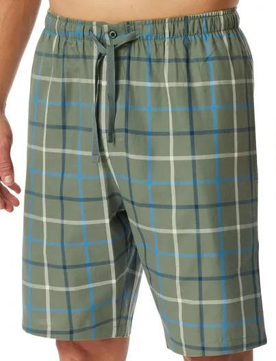 Schiesser Schiesser pyjamabroek kort groen Mix + Relax
