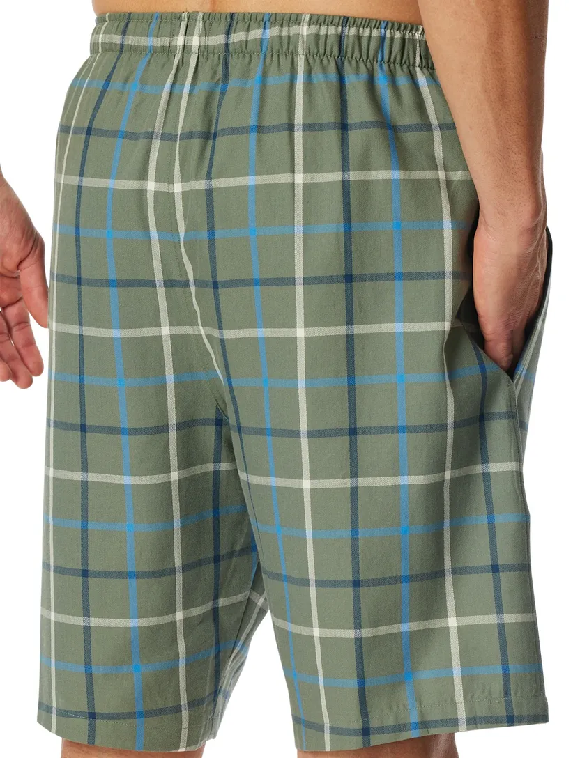 Schiesser Mix + Relax pyjamabroek kort groen