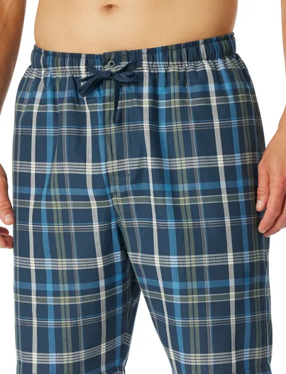 Schiesser Schiesser pyjamabroek kort navy katoen