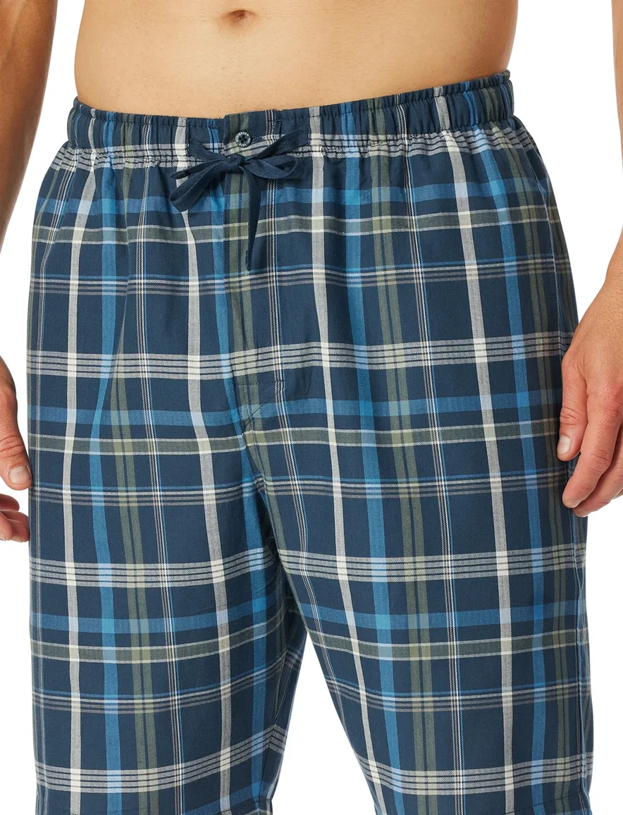 Schiesser pyjamabroek kort navy katoen