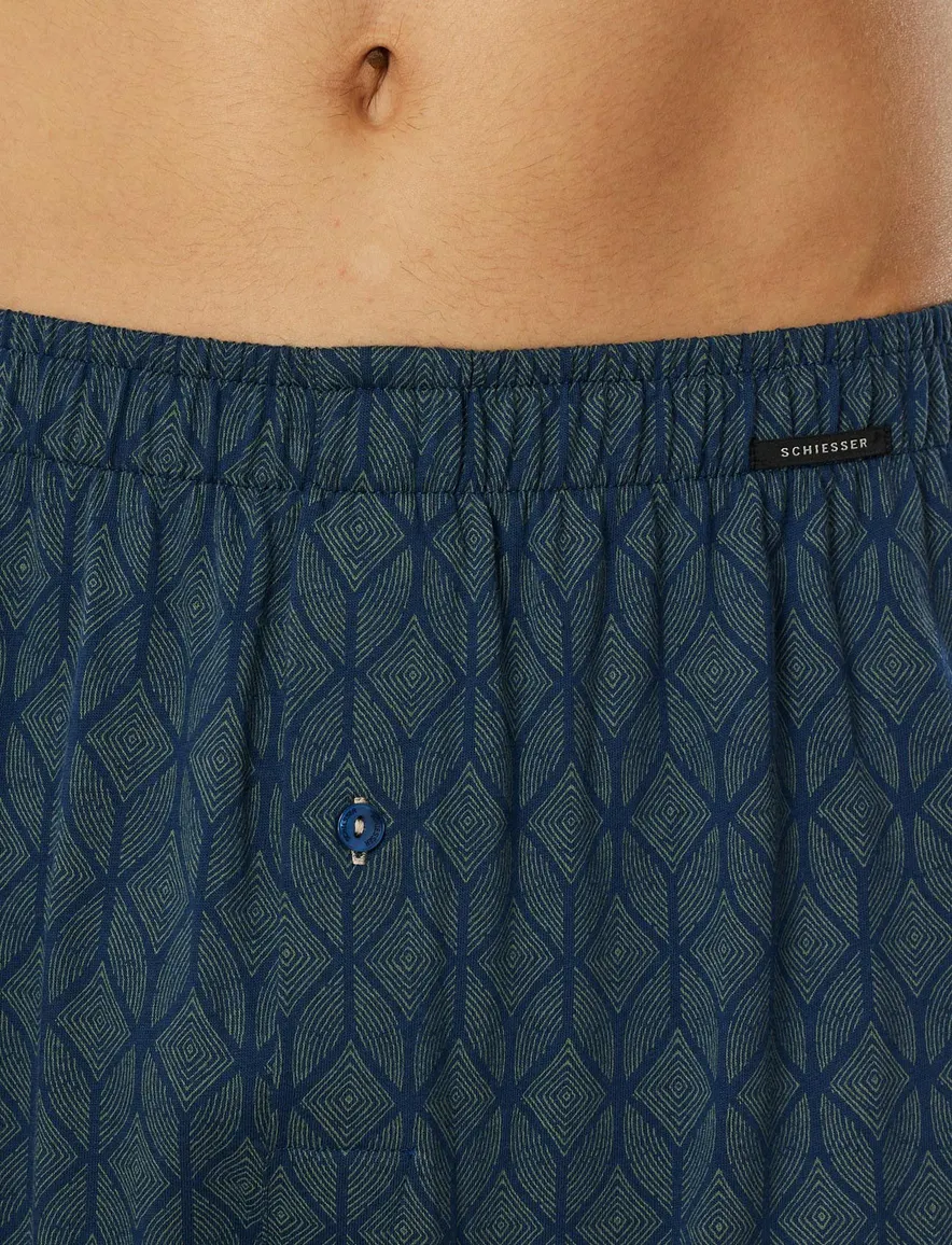 Schiesser boxershorts 2-pack blauw
