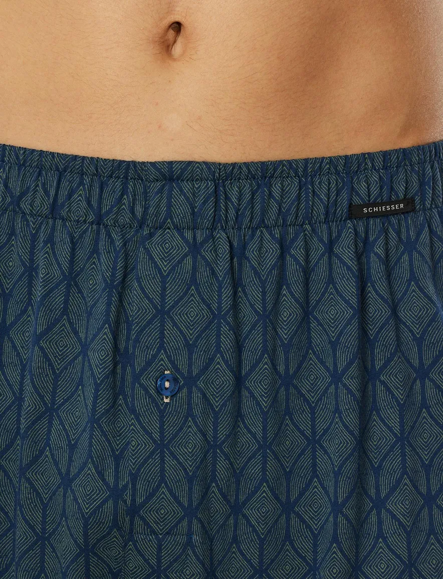 Schiesser boxershorts 2-pack donkerblauw