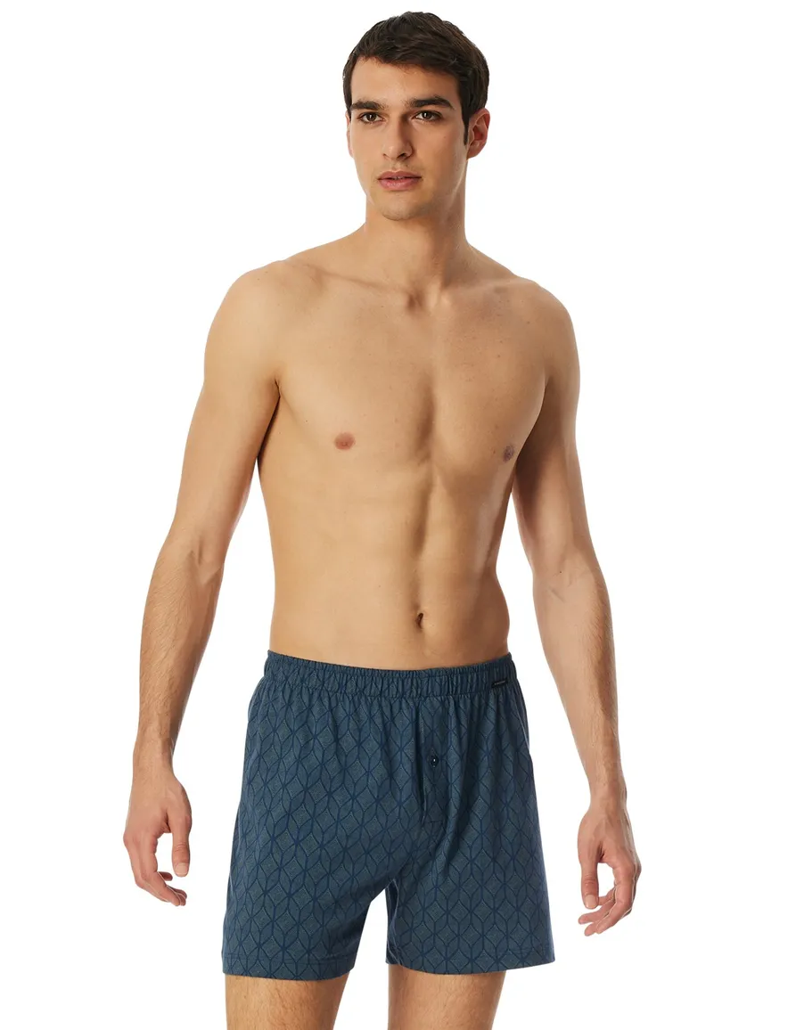 Schiesser boxershorts 2-pack donkerblauw