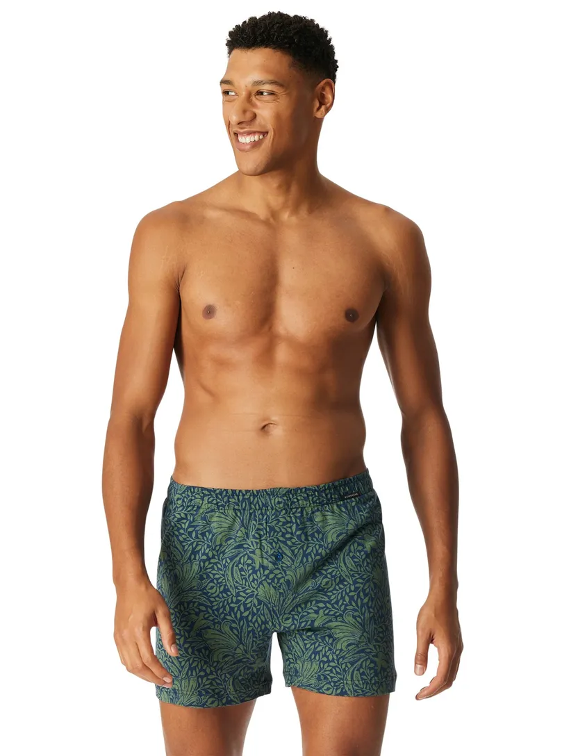 Schiesser boxershorts 2-pack navy-groen