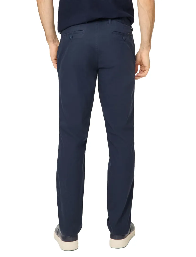Eurex pantalon flatfront donkerblauw effen normale fit