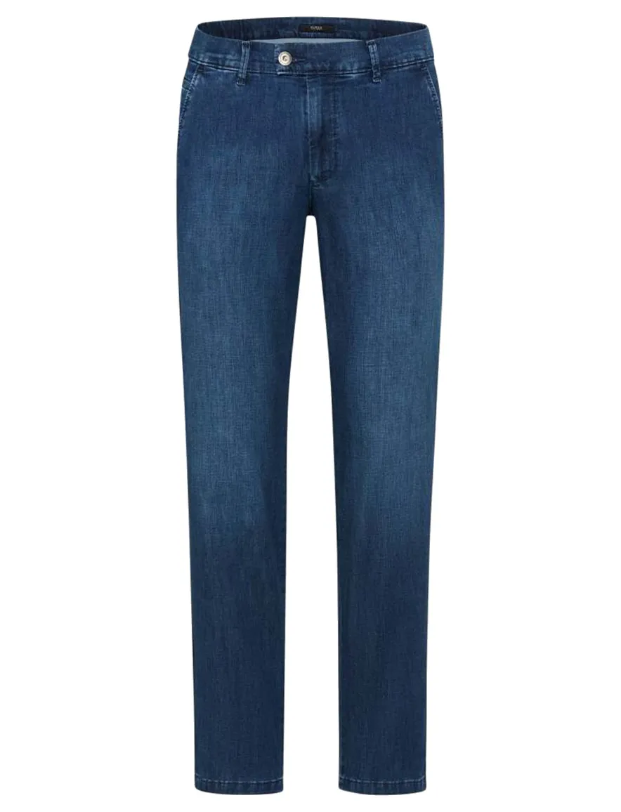 Eurex pantalon jeans Thilo normale fit denim flatfront
