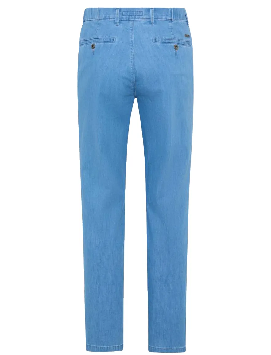Eurex pantalon jeans lichtblauw flatfront