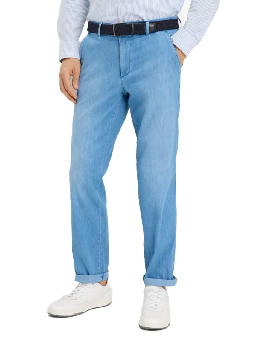 Eurex pantalon jeans lichtblauw flatfront
