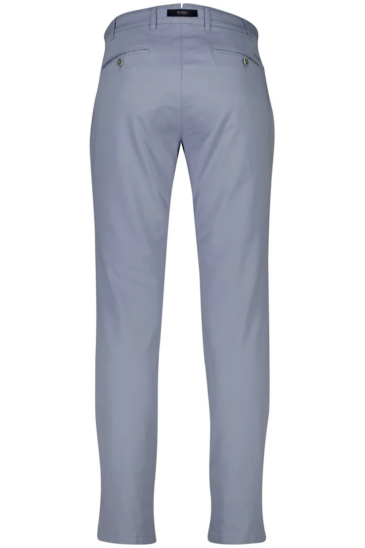 Eurex Blax lichtblauw Pantalon flatfront katoen