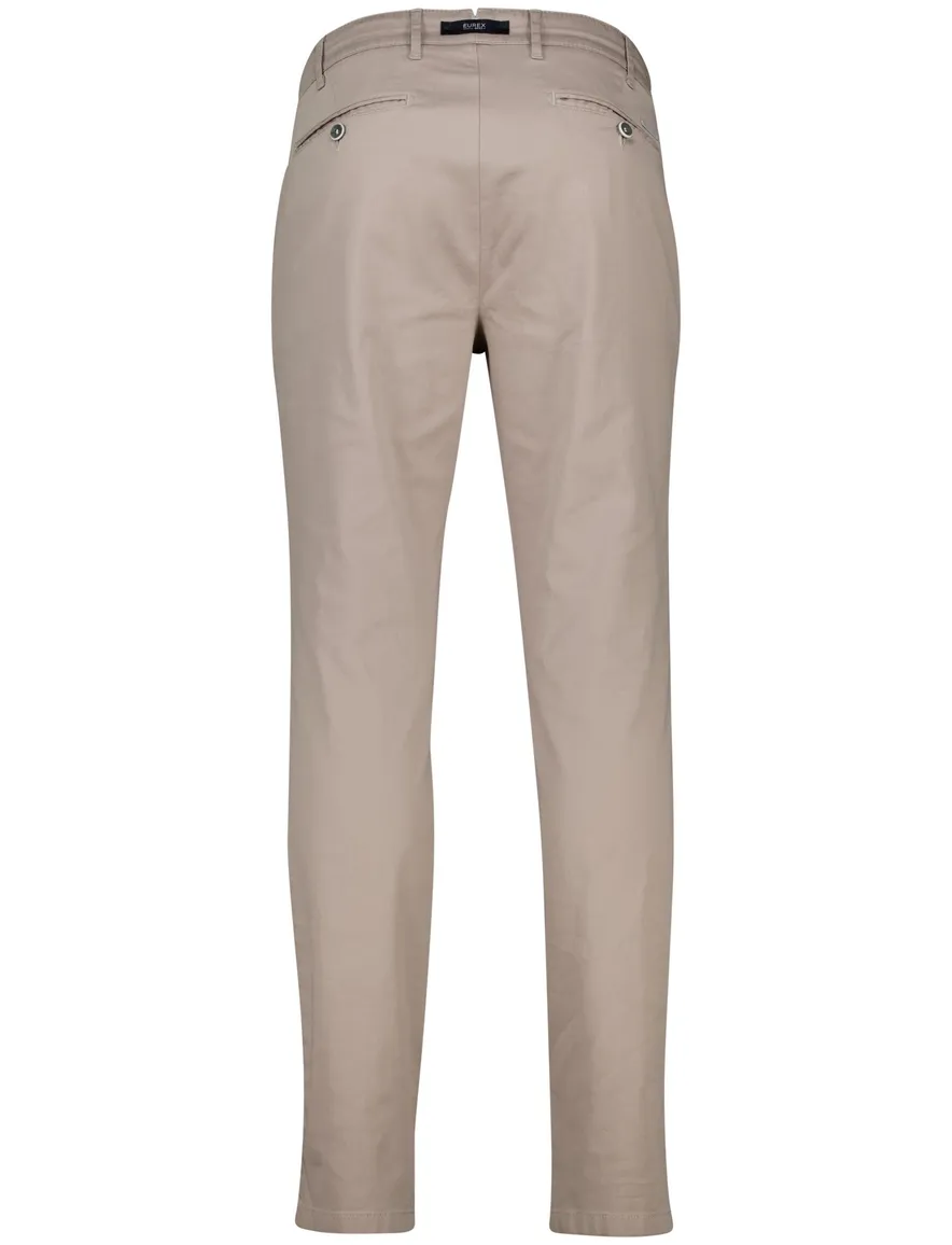 Eurex Pantalon beige Joe regular fit flatfront
