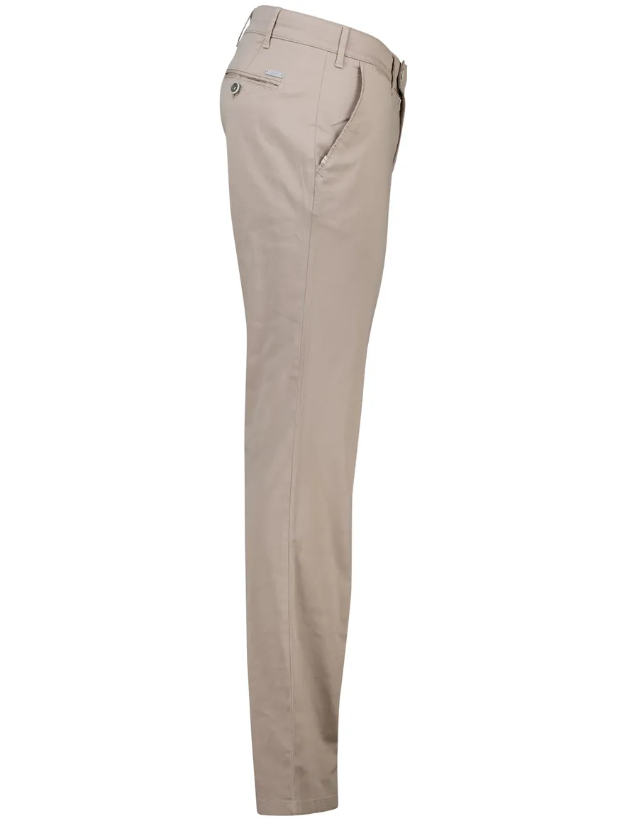 Eurex pantalon flatfront beige katoen