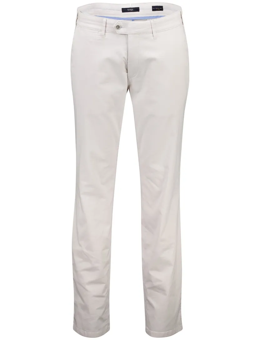 Eurex pantalon katoen Joe wit regular fit
