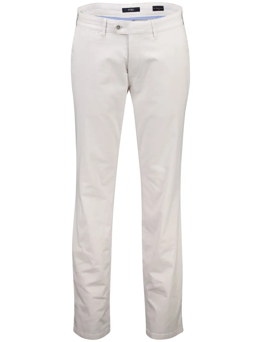 Eurex Pantalon katoen Joe wit regular fit